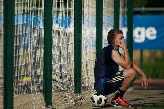 Emil Forsberg of the Swedish national football team at a