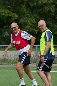 Sven Persson och Urban Ivarsson deltar i ett träningspass