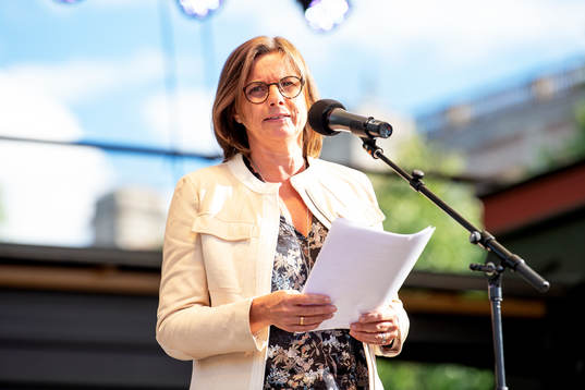 Biståndsminister och vice statsminister Isabella Lövin