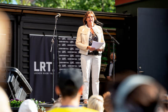 Biståndsminister och vice statsminister Isabella Lövin