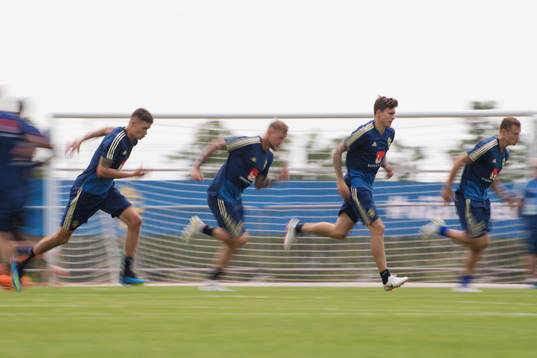 Bläddra bland fler bilder av Football, World Cup 2018, day 17, Sweden, practice