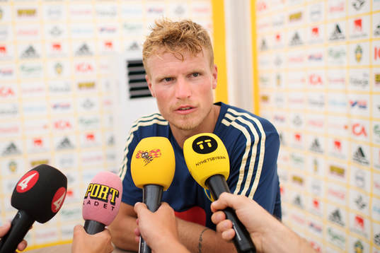 Oscar Hiljemark of the Swedish national football team