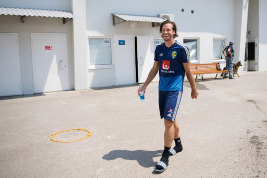 Gustav Svensson of the Swedish national football team