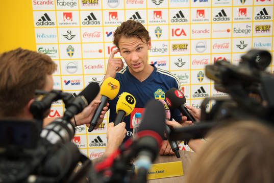 Albin Ekdal of the Swedish national football team