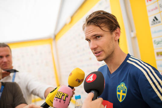 Albin Ekdal of the Swedish national football team