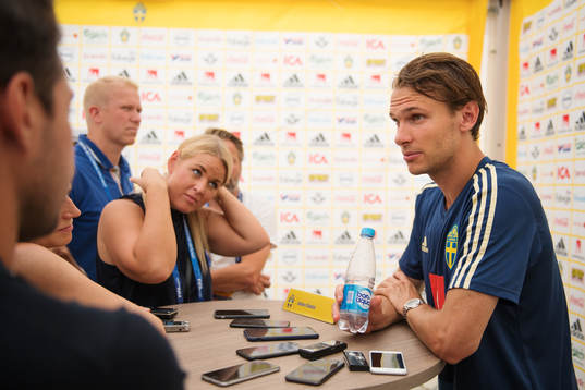 Albin Ekdal of the Swedish national football team