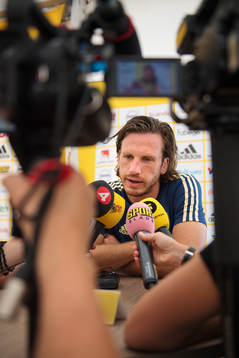 Gustav Svensson of the Swedish national football team