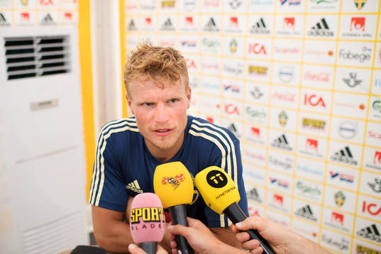 Oscar Hiljemark of the Swedish national football team