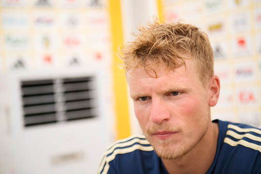 Oscar Hiljemark of the Swedish national football team