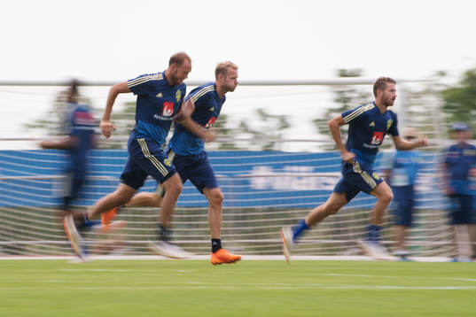 Andreas Granqvist, Ola Toivonen and Marcus Rohdén of the
