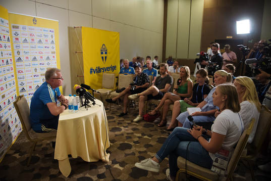 Head coach Janne Andersson of the Swedish national football