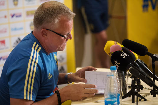 Head coach Janne Andersson of the Swedish national football