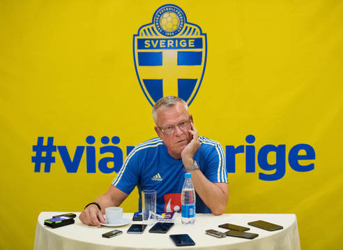 Head coach Janne Andersson of the Swedish national football