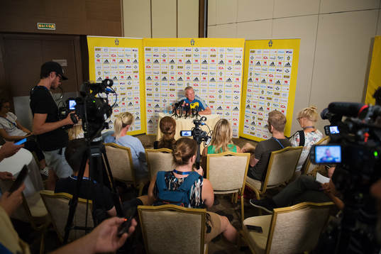 Head coach Janne Andersson of the Swedish national football
