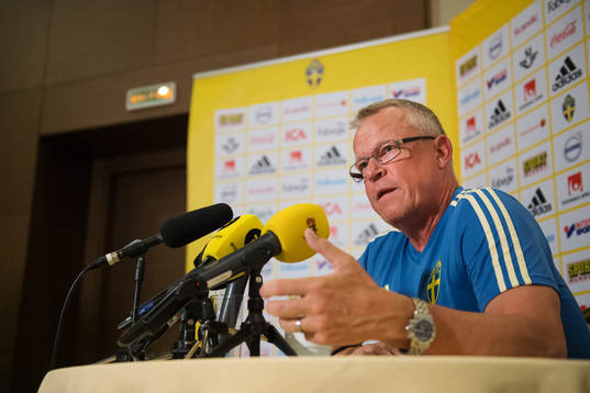 Head coach Janne Andersson of the Swedish national football