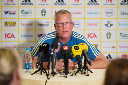 Head coach Janne Andersson of the Swedish national football