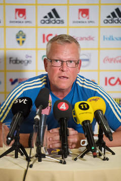 Head coach Janne Andersson of the Swedish national football