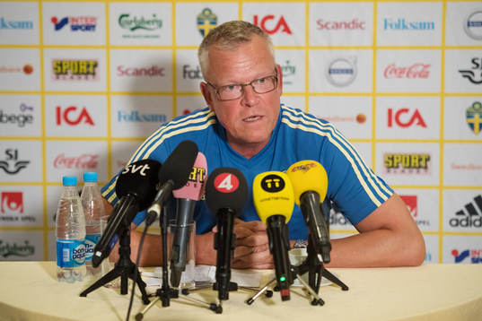 Head coach Janne Andersson of the Swedish national football