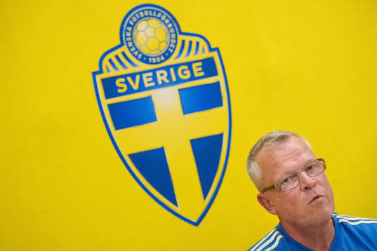 Bläddra bland fler bilder av Football, World Cup 2018, day 17, Sweden, press conference, Janne Andersson