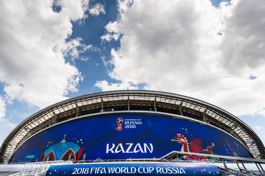 General view of Kazan Arena prior the FIFA World Cup round