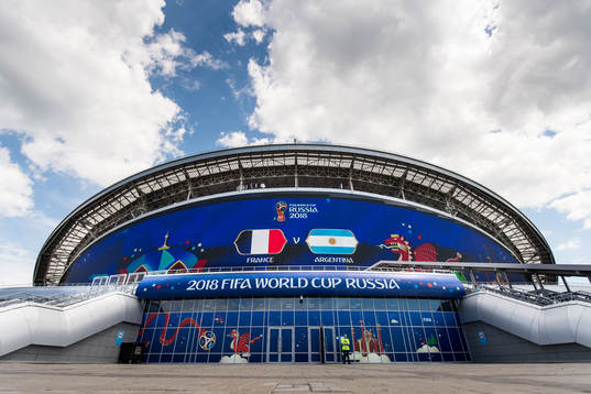 General view of Kazan Arena prior the FIFA World Cup round