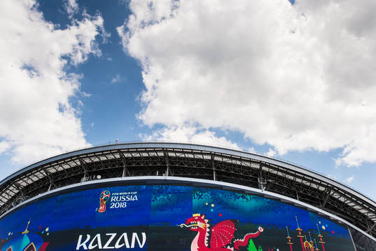 General view of Kazan Arena prior the FIFA World Cup round