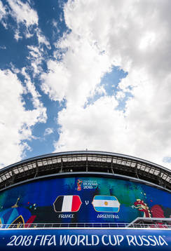 General view of Kazan Arena prior the FIFA World Cup round