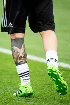 Lionel Messi of Argentina prior the FIFA World Cup round of