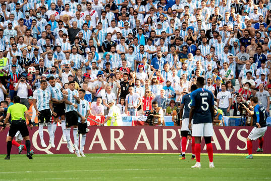Antoine Griezmann of France shoot a free kick