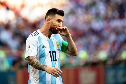 Lionel Messi of Argentina