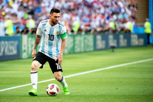 Lionel Messi of Argentina