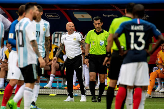 Head coach Jorge Sampaoli of Argentina