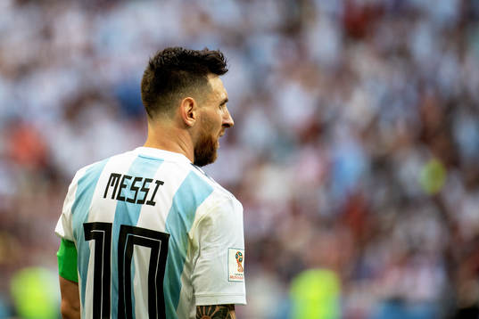 Lionel Messi of Argentina