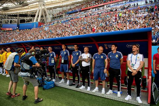 Head coach Jorge Sampaoli of Argentina