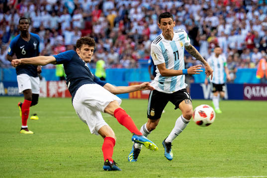 Benjamin Pavard of France scores 2-2