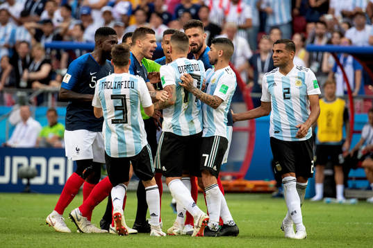 A brawl between the teams