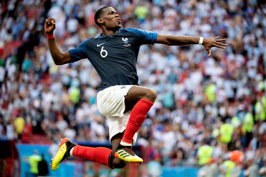 Paul Pogba of France celebrates