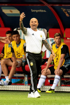 Head coach Jorge Sampaoli of Argentina