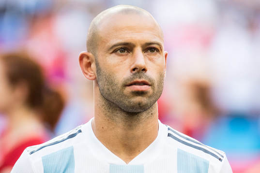 Javier Mascherano of Argentina prior the FIFA World Cup