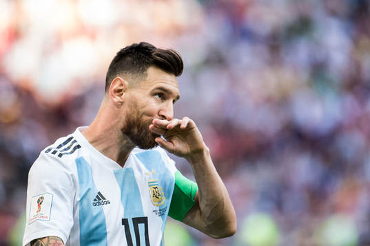 Lionel Messi of Argentina