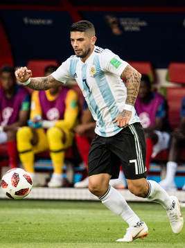 Ever Banega of Argentina