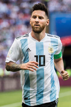 Lionel Messi of Argentina