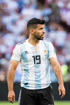 Sergio Aguero of Argentina