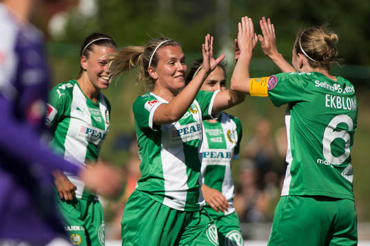Hammarbys Frida Sjöberg jublar