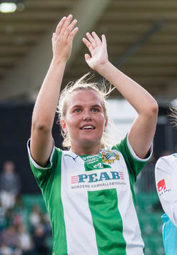 Hammarbys Frida Sjöberg jublar