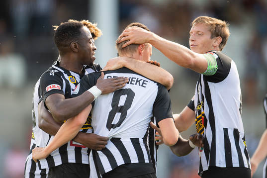Landskronas Måns Ekvall jublar