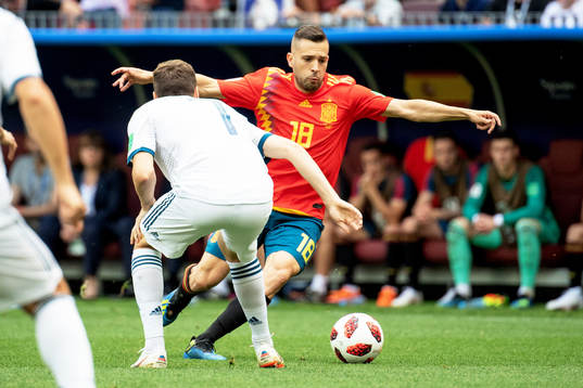 Jordi Alba of Spain