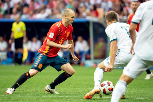 Andres Iniesta of Spain