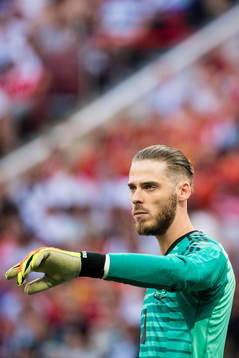 Goalkeeper David De Gea of Spain