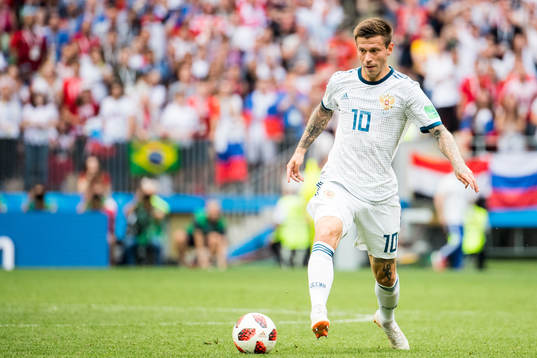 Fedor Smolov of Russia
